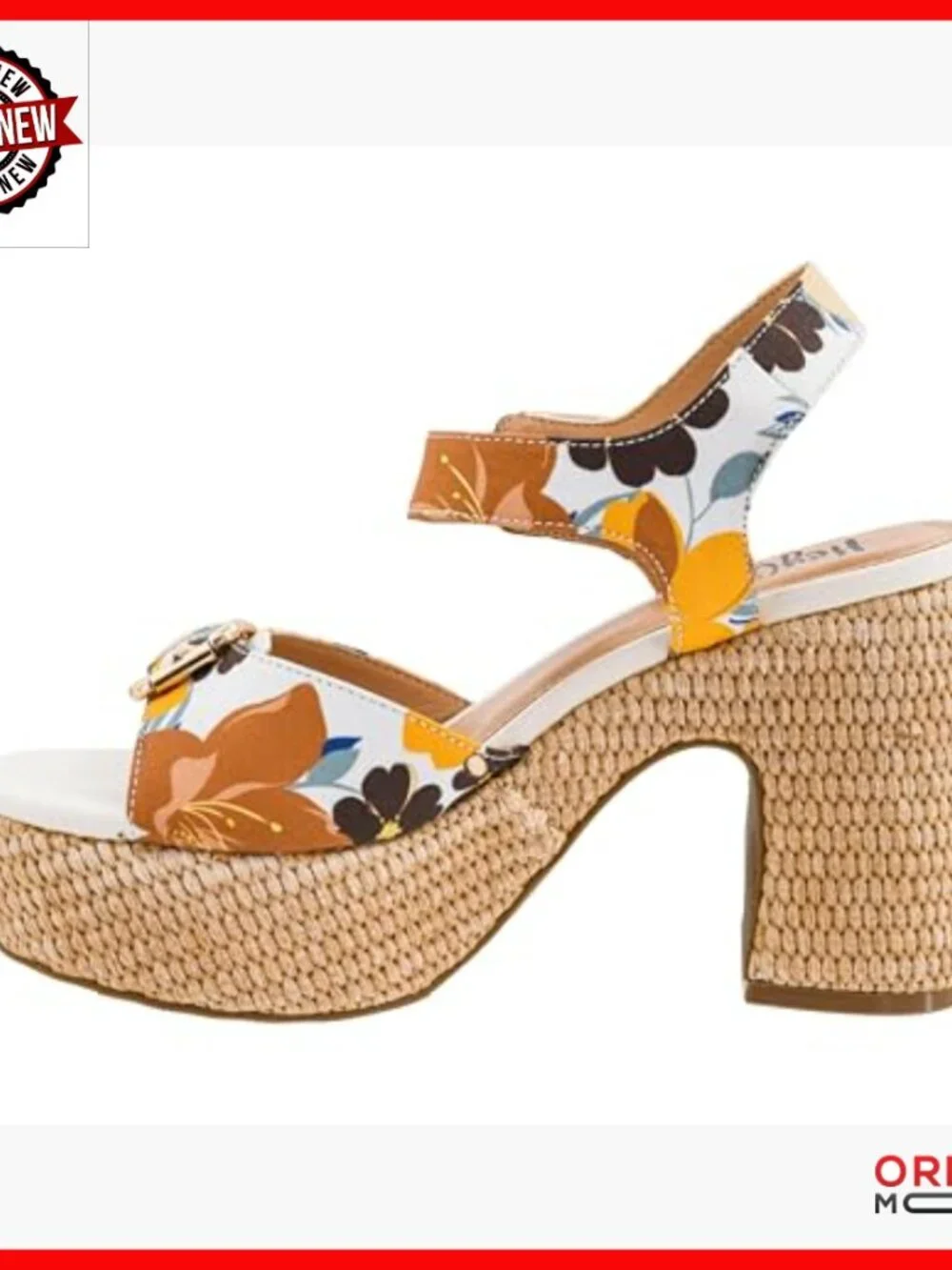 4 Inch Chunky Block Heel Sandals with Adjustable Buckle Straps
